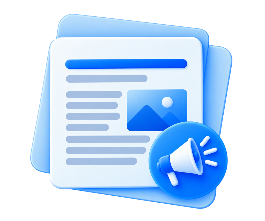 The Media.com interface for press release publishing